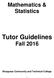 Tutor Guidelines Fall 2016