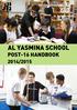 AL YASMINA SCHOOL POST-16 HANDBOOK