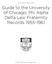 Guide to the University of Chicago, Phi Alpha Delta Law Fraternity Records