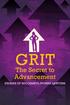 GRIT. The Secret to Advancement STORIES OF SUCCESSFUL WOMEN LAWYERS