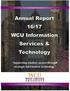 Annual Report Supporting student success through strategic information technology