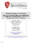 Multiple Subject Credential Program Handbook (MSCP) Elementary School Teaching