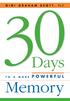 30 Days. Memory. to a More POWERFUL. Gini Graham Scott, Ph.D. American Management Association