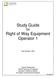 Study Guide for Right of Way Equipment Operator 1