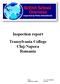 Inspection report Transylvania College Cluj-Napoca Romania