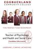 Teacher of Psychology and Health and Social Care