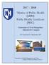 Master of Public Health (MPH) Public Health Certificate (PHC)