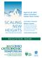 SCALING NEW HEIGHTS REGISTER NOW. April 22-26, 2015 Hilton Columbus Easton Town Center. Alison Levine FEATURED SPEAKER.